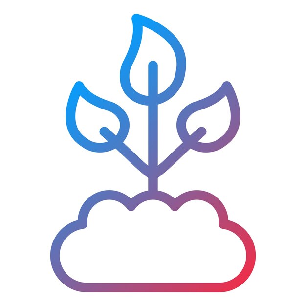 Vectorontwerp Sprout Icon Style