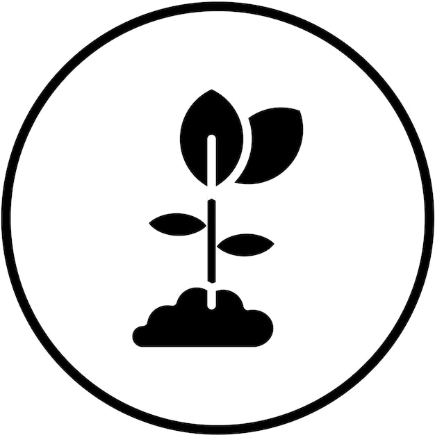 Vectorontwerp Sprout Icon Style