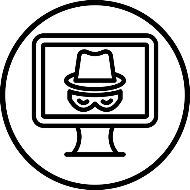 Vectorontwerp Spyware Icon Style