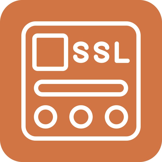 Vectorontwerp SSL-bestandsicoonstijl