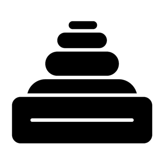 Vectorontwerp Stack Speelgoed Icon Stijl