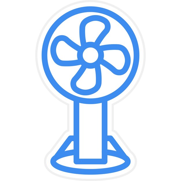 Vectorontwerp Stand Fan Icon Style