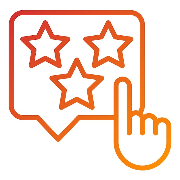 Vectorontwerp Sterrenbeoordeling Icon Stijl