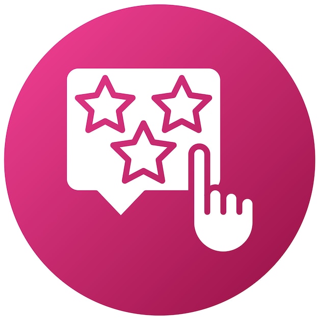 Vectorontwerp Sterrenbeoordeling Icon Stijl