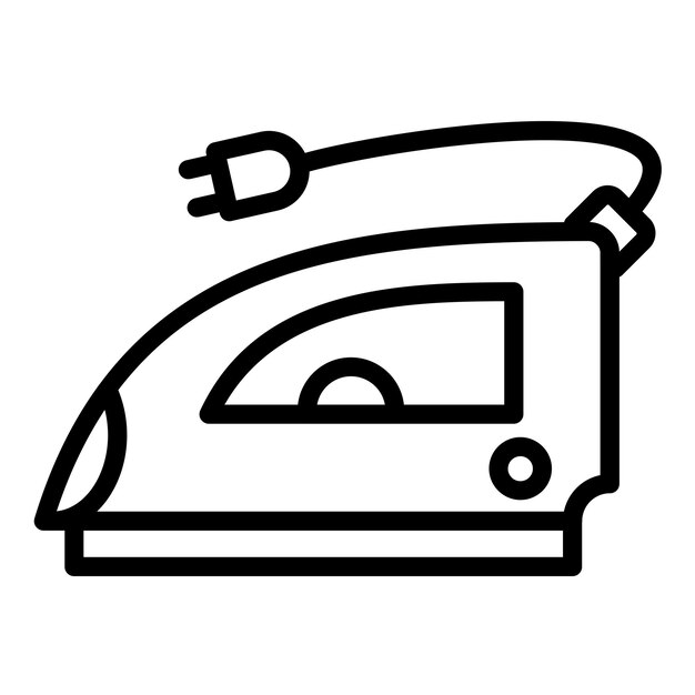 Vectorontwerp Stoom ijzer Icon Style