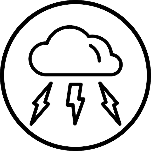 Vector vectorontwerp storm icon style