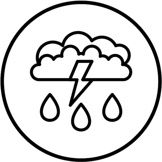 Vectorontwerp Storm Icon Style