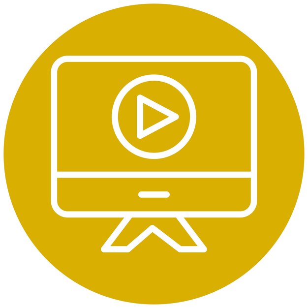 Vectorontwerp Stream Icon Style