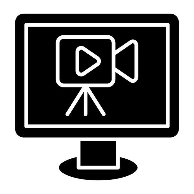 Vectorontwerp Streaming Icon Style