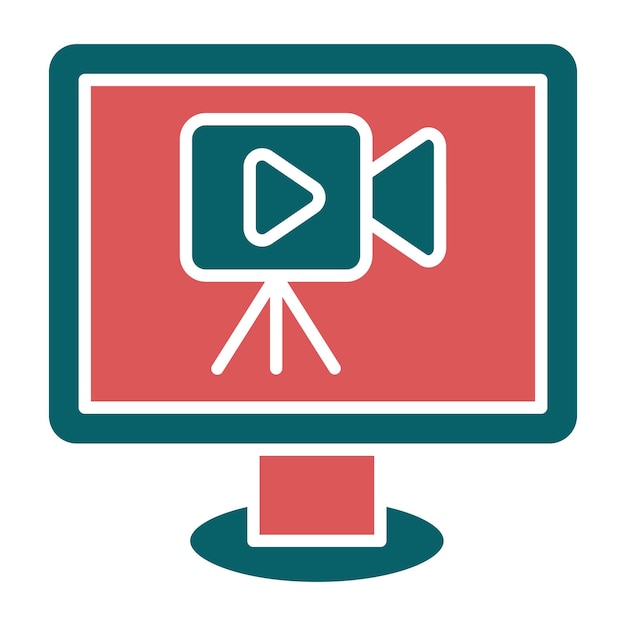 Vectorontwerp Streaming Icon Style