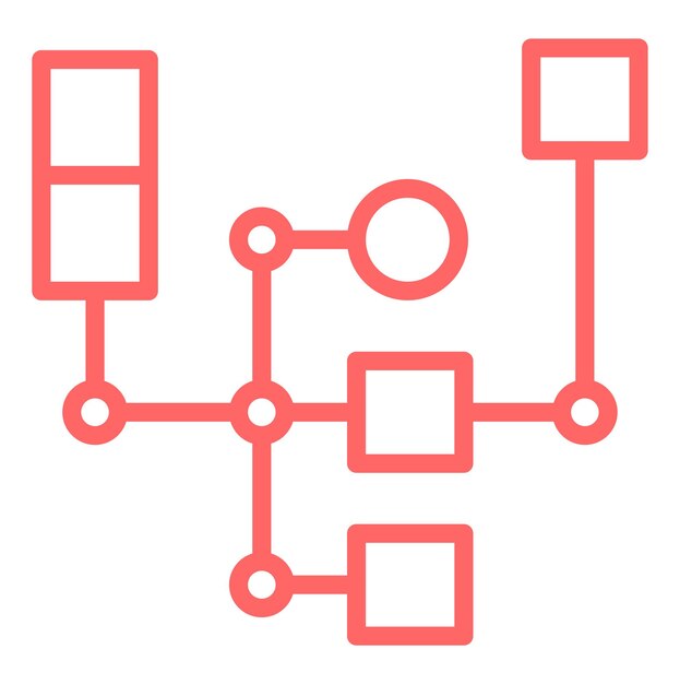 Vectorontwerp stroomdiagram Icon Style