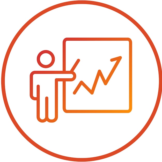 Vectorontwerp Student Progress Icon Style