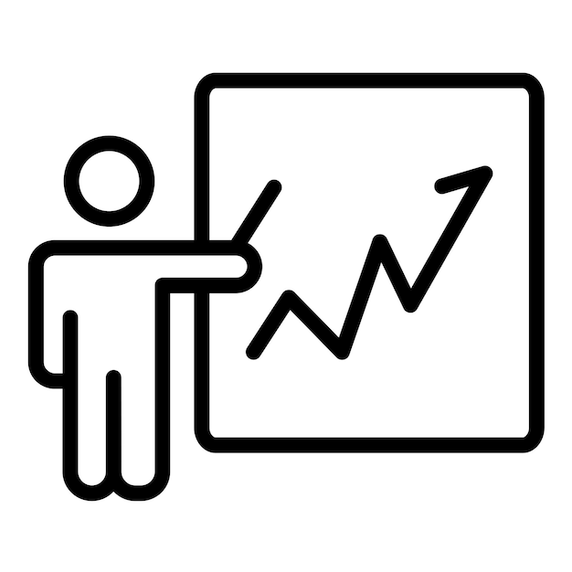 Vectorontwerp Student Progress Icon Style