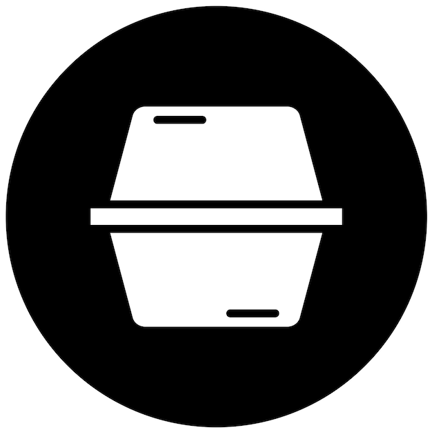 Vectorontwerp Styrofoam Tray Icon Style
