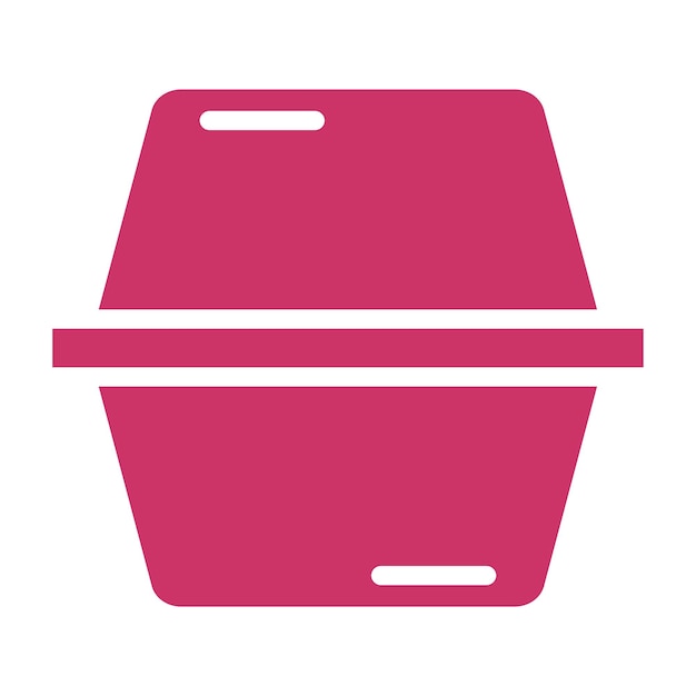 Vectorontwerp Styrofoam Tray Icon Style