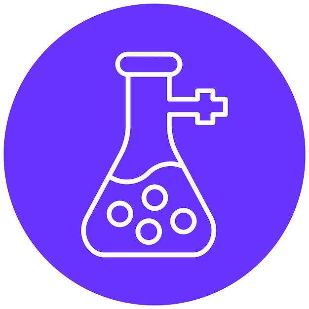Vectorontwerp Suction Flask Icon Style