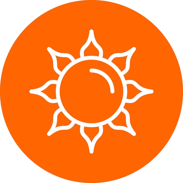 Vectorontwerp Sun Icon Style