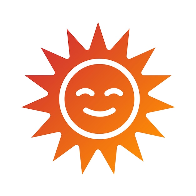 Vectorontwerp Sun Icon Style