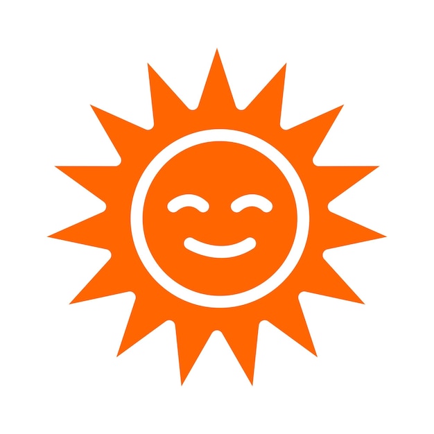Vectorontwerp Sun Icon Style