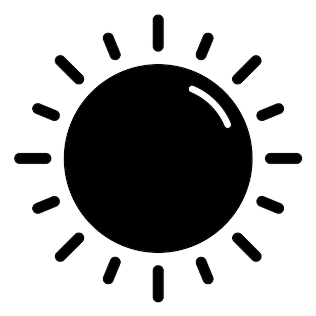 Vectorontwerp Sun Icon Style