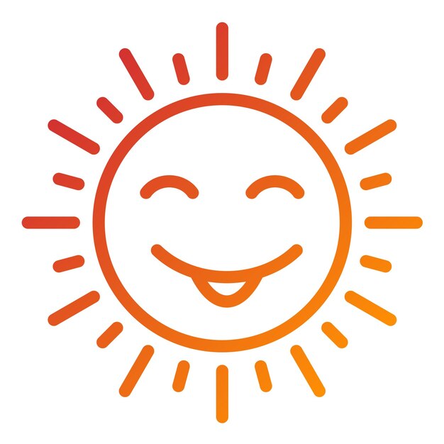 Vectorontwerp Sunny Icon Style