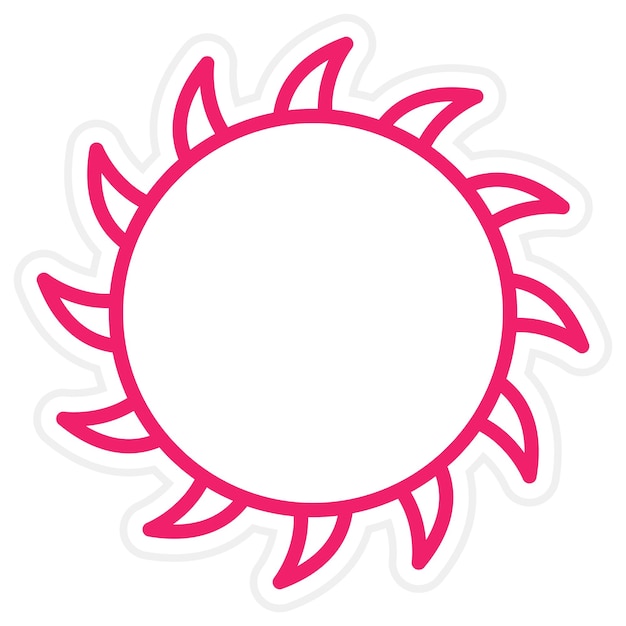 Vectorontwerp Sunny Icon Style