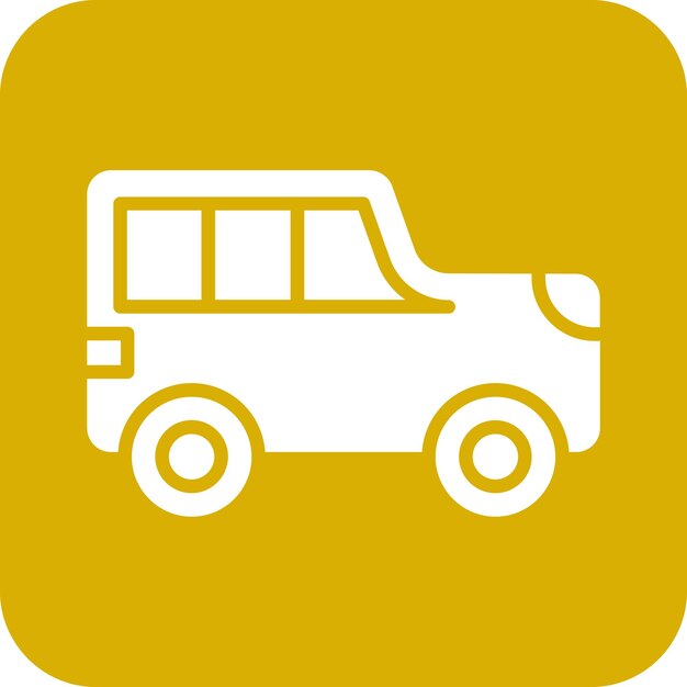 Vectorontwerp Suv Icon Style