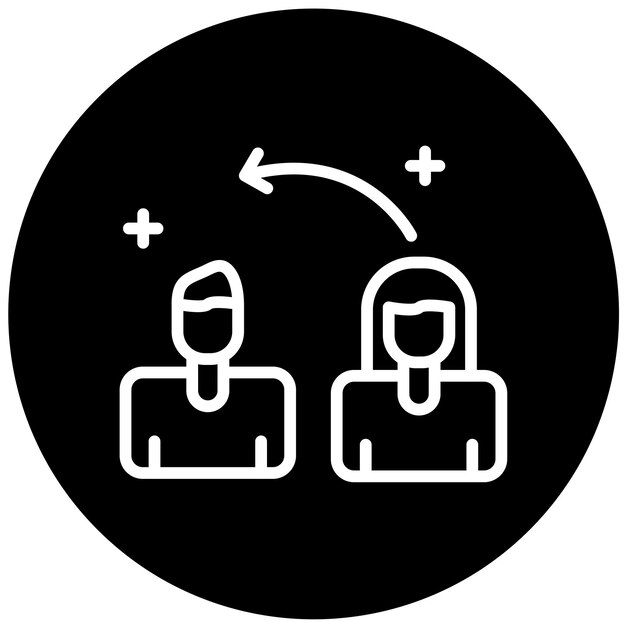 Vectorontwerp Swipe links Icon Style