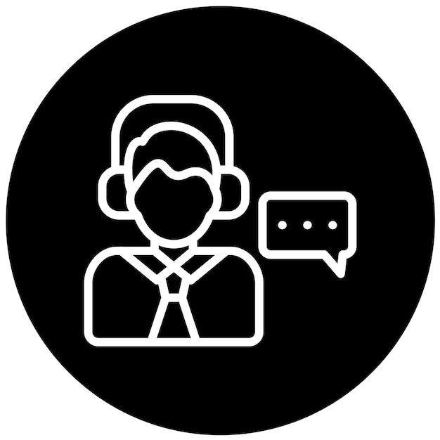 Vectorontwerp Talk Icon Style