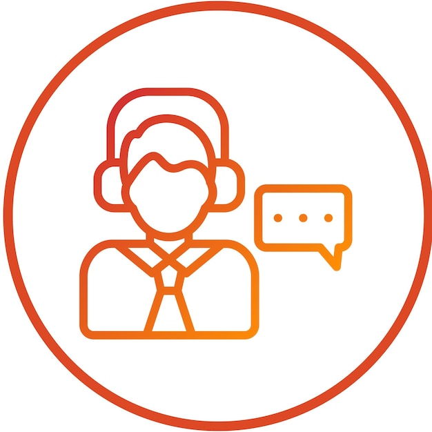 Vectorontwerp Talk Icon Style