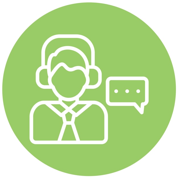 Vectorontwerp Talk Icon Style