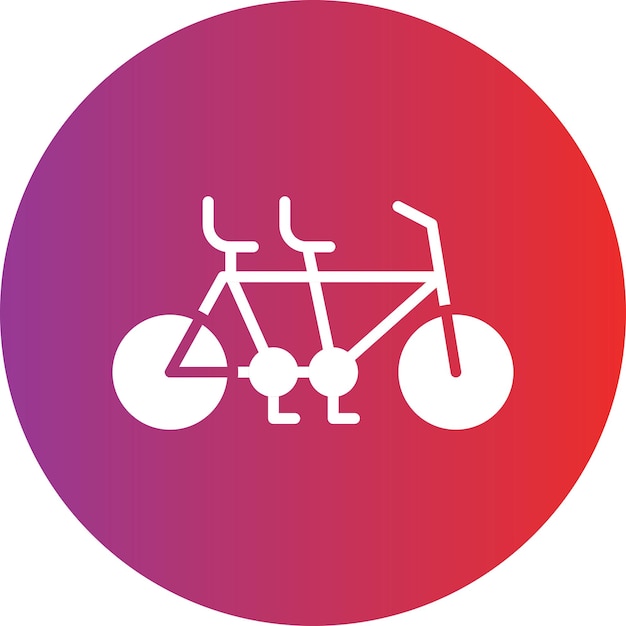 Vectorontwerp Tandem Icon Style