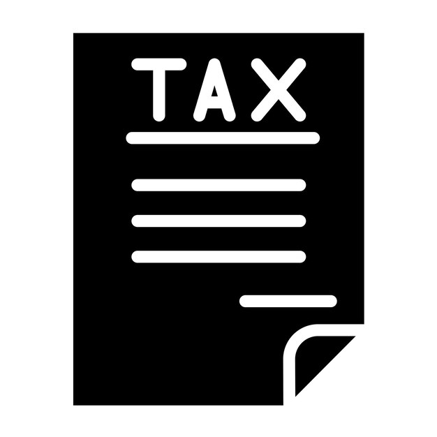 Vectorontwerp Tax Companion Icon Stijl