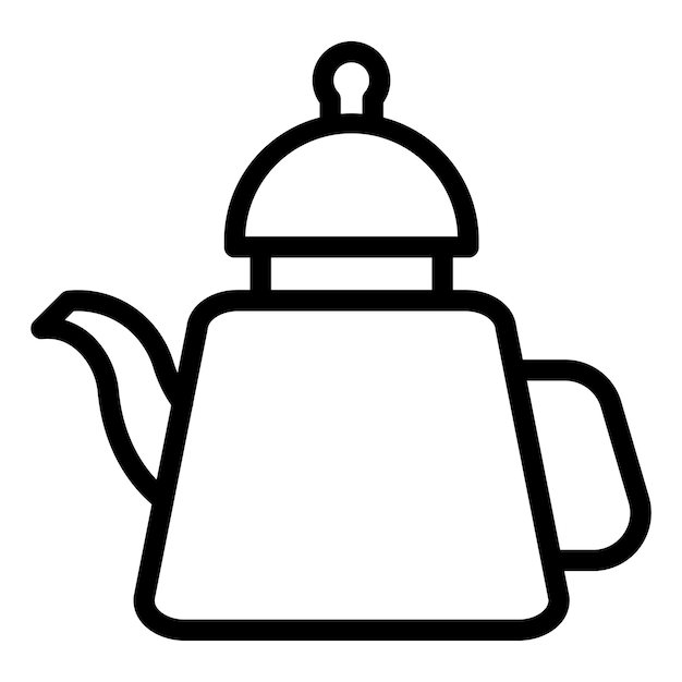 Vectorontwerp Teepot Icon Stijl