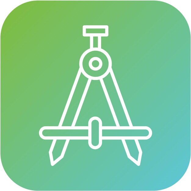 Vectorontwerp tekening Compass Icon Style