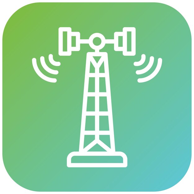 Vectorontwerp Telecom Icon Style