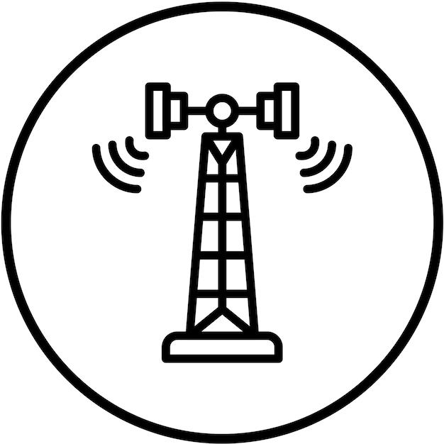 Vectorontwerp Telecom Icon Style