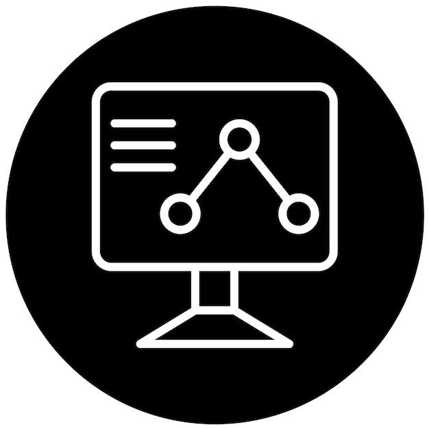 Vectorontwerp Telemetry Monitor Icon Style
