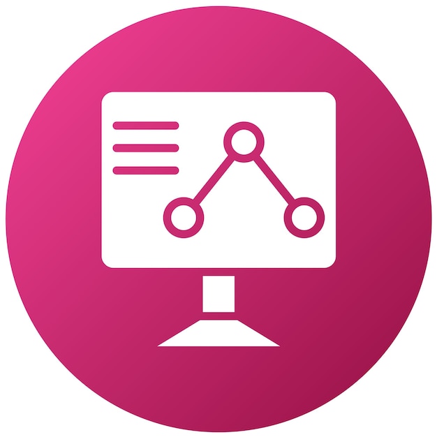 Vectorontwerp Telemetry Monitor Icon Style