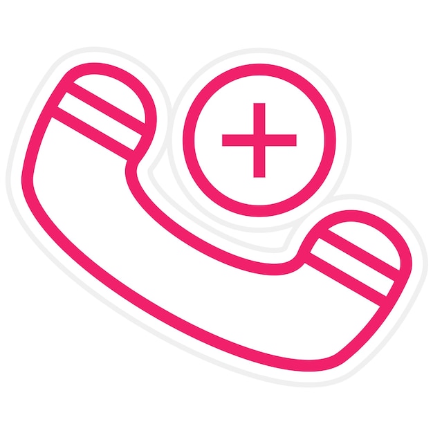 Vectorontwerp Telephony Aid Icon Style