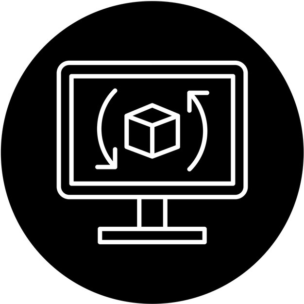 Vectorontwerp Televisie Icon Stijl
