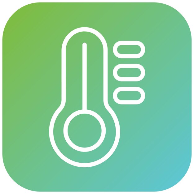 Vectorontwerp Temperatuursensor Icon Stijl