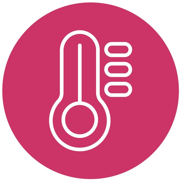 Vectorontwerp Temperatuursensor Icon Stijl