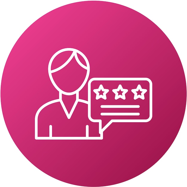 Vectorontwerp Testimonial Icon Style