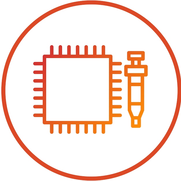 Vectorontwerp Thermal Paste Icon Style