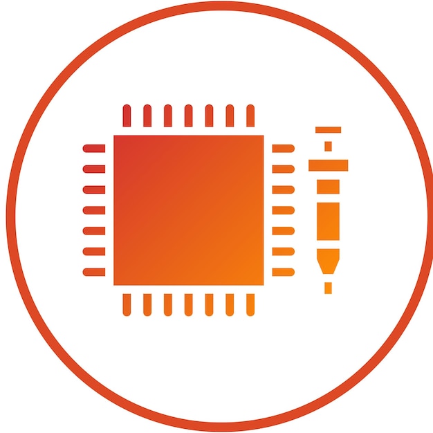 Vectorontwerp Thermal Paste Icon Style