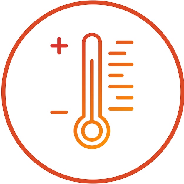 Vectorontwerp thermometer icoon stijl