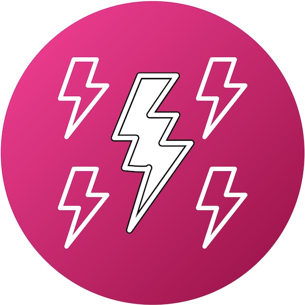 Vectorontwerp Thunder Icon Style