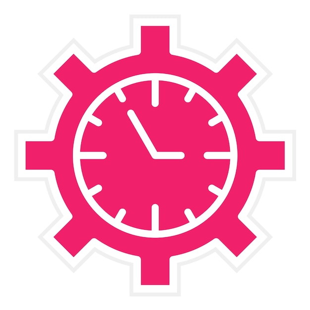 Vectorontwerp Tijdbeheer Icon Stijl