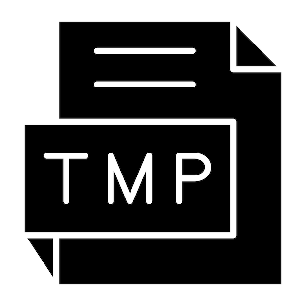 Vector vectorontwerp tmp icon style